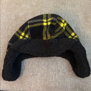 Plaid Kids Winter Hat with Ear Flaps